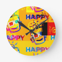 GLITCHED HAPPY Pillow