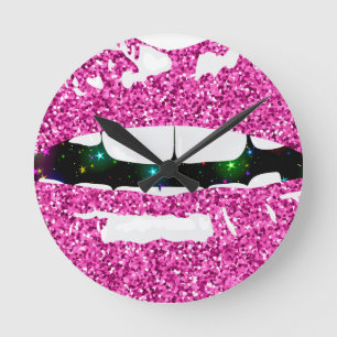 RELOJ REDONDO MEDIANO GLITTERY KISS