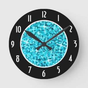 Reloj Redondo Mediano Glitz Black 'Números' redondo