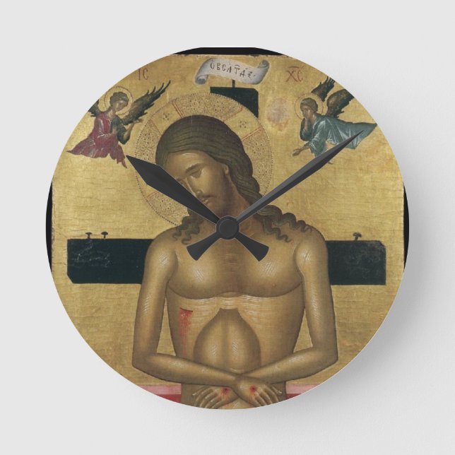 RELOJ REDONDO MEDIANO GLORIA A JESÚS CRISTO (Anverso)