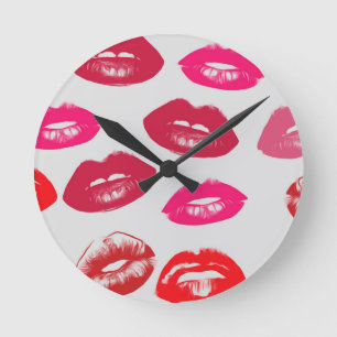 Reloj Redondo Mediano Glossy Lips