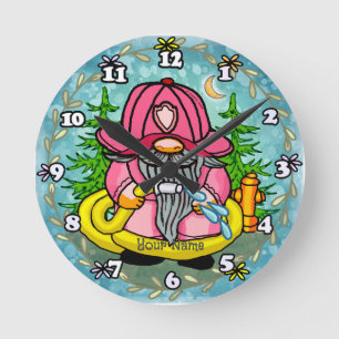 Reloj Redondo Mediano Gnome del bombero