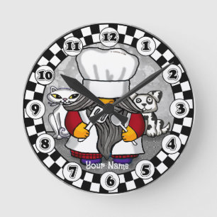 Reloj Redondo Mediano Gnomo chef 