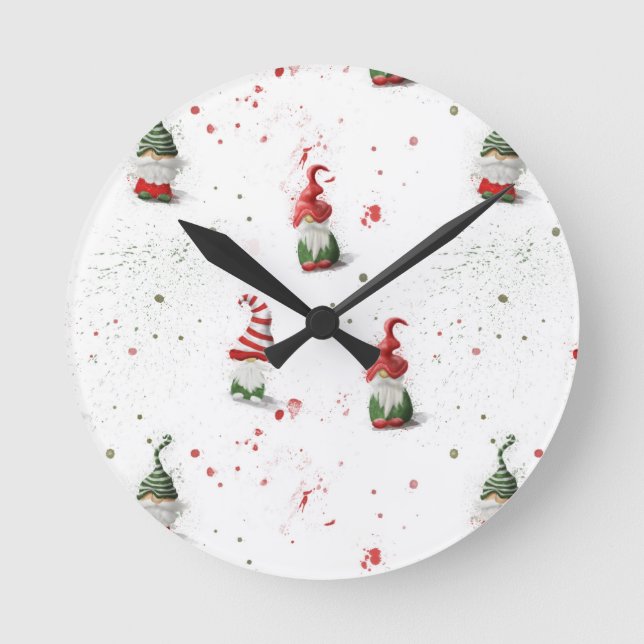 Reloj Redondo Mediano Gnomos (Anverso)
