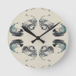 Reloj Redondo Mediano Go With the Flow - Acrylic Pouring