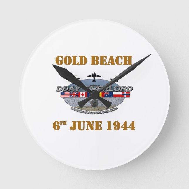 Reloj Redondo Mediano Gold Beach 6th June 1944 (Anverso)