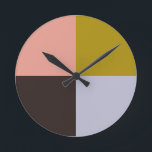 Reloj Redondo Mediano Gold Pink Chocolate Lavender<br><div class="desc">2025</div>
