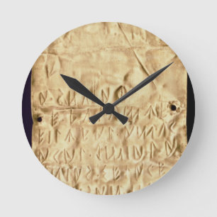 Reloj Redondo Mediano Gold plate with 'brief' Etruscan inscription, from