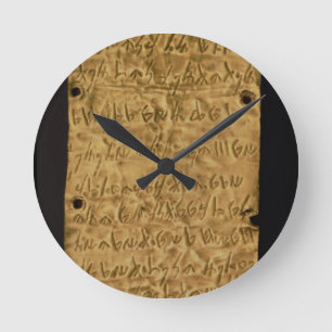 Reloj Redondo Mediano Gold plate with Phoenician inscription, from Santa