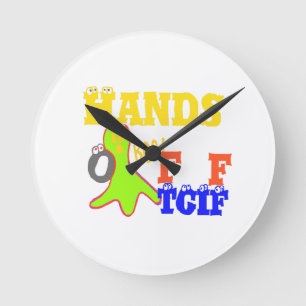 Reloj Redondo Mediano Golden Boo! Girly TGIF Thanks God Its Friday Hakun