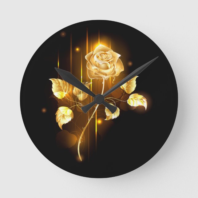 Reloj Redondo Mediano Golden rose ( gold rose ) (Anverso)