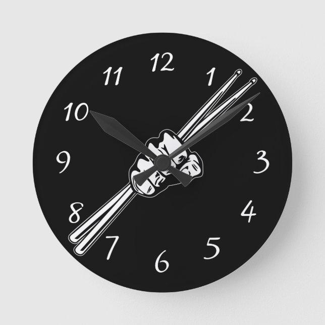 Reloj Redondo Mediano Golpe de tambor (Anverso)