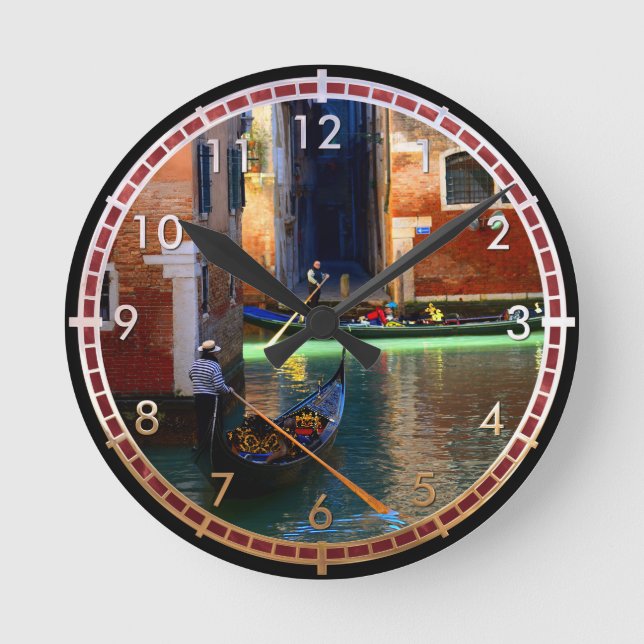 Reloj Redondo Mediano Gondolas (Anverso)