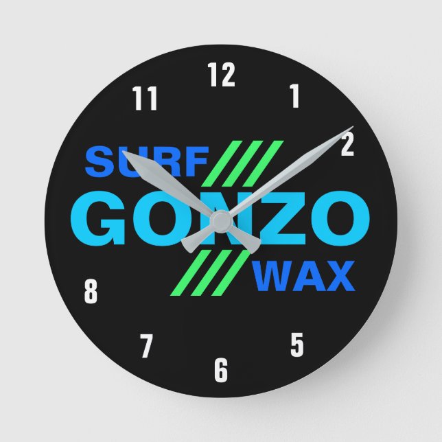 Reloj Redondo Mediano GONZO SURF WAX despertador (Anverso)