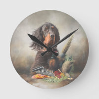 Gordon setter con faisanes, arte