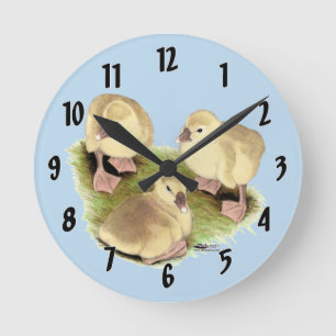 Reloj Redondo Mediano Goslings:  Buff African