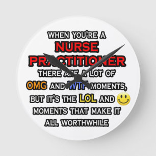 Reloj Redondo Mediano Graciosa enfermera practicante ... OH DIOS MÍO LO