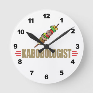 Reloj Redondo Mediano Gracioso Kabob