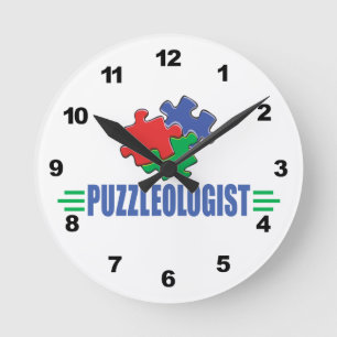 Reloj Redondo Mediano Gracioso rompecabezas