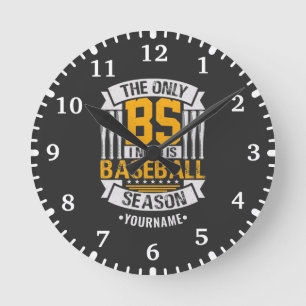 Reloj Redondo Mediano Gracioso sarcasmo de béisbol