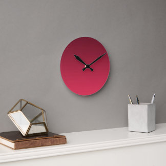 Reloj Redondo Mediano Gradiente Magenta - claro a profundo | Estados de