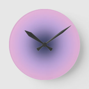 Reloj Redondo Mediano Gradiente púrpura de lavanda retro