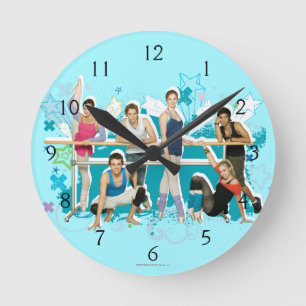 Reloj Redondo Mediano Gráfico de Dance Academy Cast