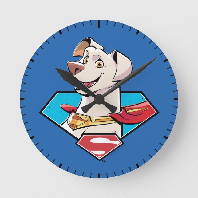 Reloj Redondo Mediano Gráfico de Krypto S-Shield (Anverso)