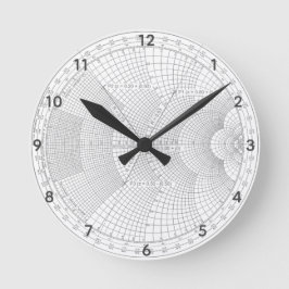 Reloj Redondo Mediano Gráfico Smith del ingeniero de electrónica