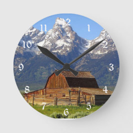 Reloj Redondo Mediano Grand Tetons Barn