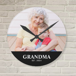 Reloj Redondo Mediano Grandma Established Modern White Photo