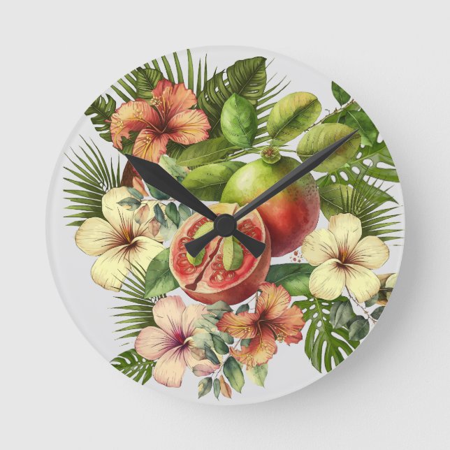 Reloj Redondo Mediano Grandma Manuela's Guavas (Anverso)