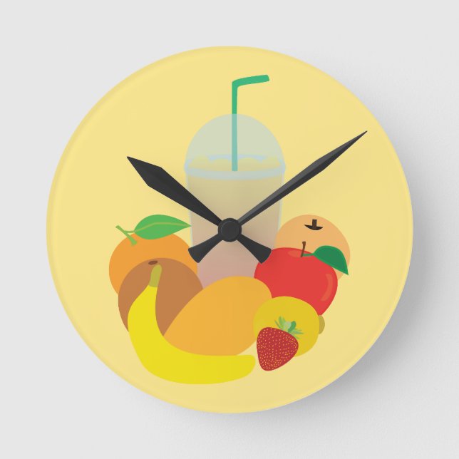 Reloj Redondo Mediano Granizado (Anverso)