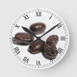 Reloj Redondo Mediano Granos de café