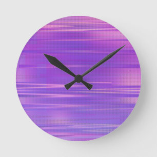 Reloj Redondo Mediano Grapado Glitch Art Vaporwave Estético Horizontal