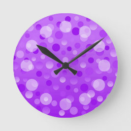 Reloj Redondo Mediano Grape Fizz 'Bubbles' clock round