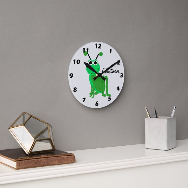 Reloj Redondo Mediano Grasshopper Design Personalised (Oficina)