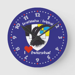 Reloj Redondo Mediano Graubünden Grischun Grigoni Schweiz Svizra Uhr