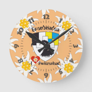 Reloj Redondo Mediano Graubünden Grischun Grigoni Schweiz Svizra Uhr