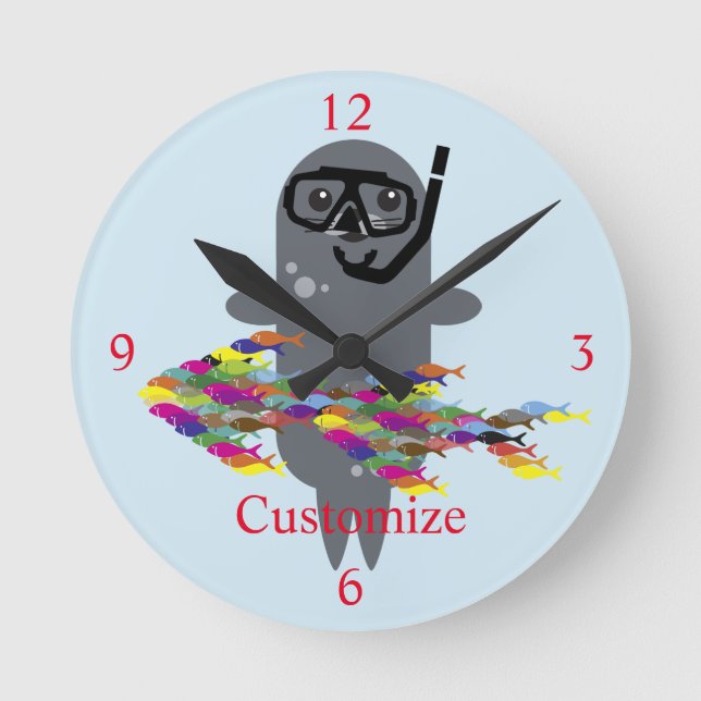 Reloj Redondo Mediano Gray Seal Thunder_Cove (Anverso)