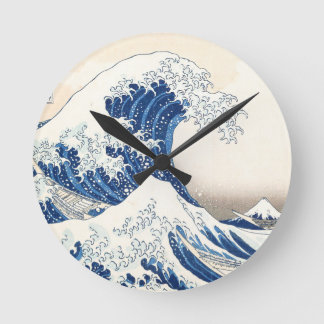 Reloj Redondo Mediano Great Wave off Kanagawa Wall Clock – Japanese Ukiy