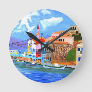 Reloj Redondo Mediano Greek coast