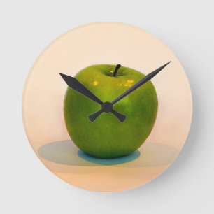 Reloj Redondo Mediano Green Apple Trio