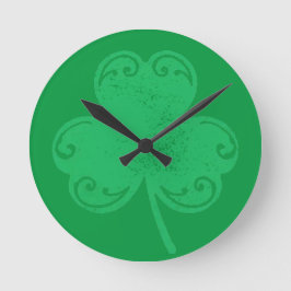 Reloj Redondo Mediano Green Clover