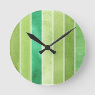 Reloj Redondo Mediano green great watercolor background - watercolor