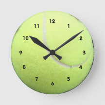 Green Tennis Ball Wall Clock