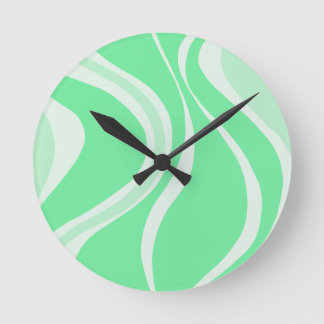 Reloj Redondo Mediano Green Waves Wall Clock