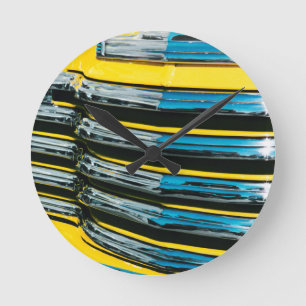 Reloj Redondo Mediano Grill amarillo