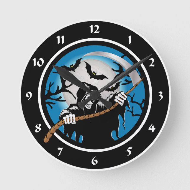 Reloj Redondo Mediano Grim Reaper (Anverso)