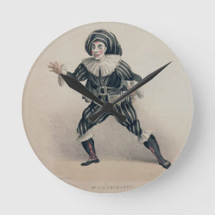 Reloj Redondo Mediano Grimaldi as Scaramouche, de Commedia dell'Ar